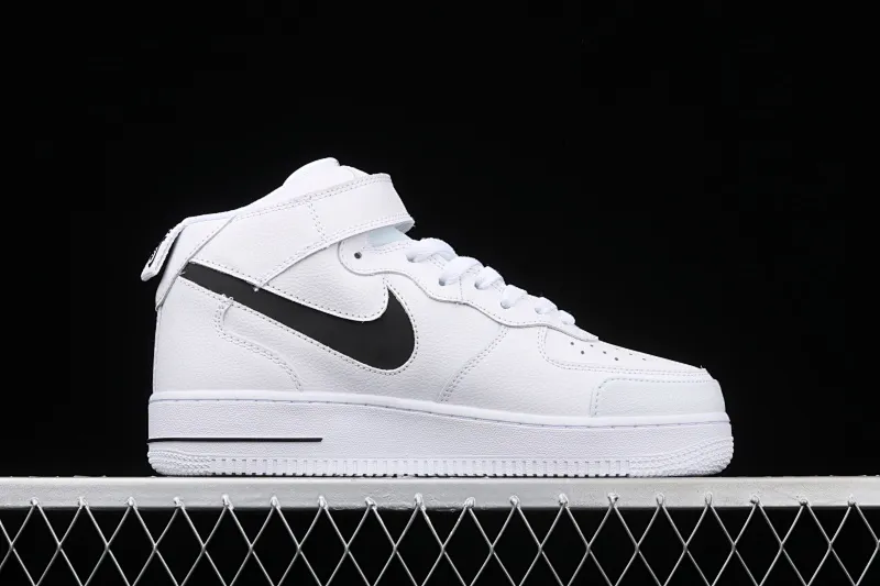 All categories Nk Air Force 1 Air Force series Nk Air Force 1 Mid Air Force mid-top Nk Air Force 1 Mid "Premium" black and white colorful color Air Force One Chinese casual sneakers CV3039-108